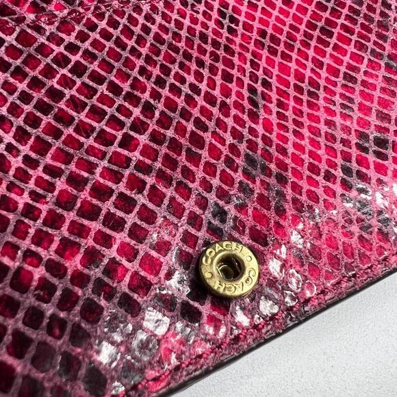 Coach F24884 Signature Stripe Python 2-Way Satchel & Matching Wallet Khaki Magen - Picture 10 of 15